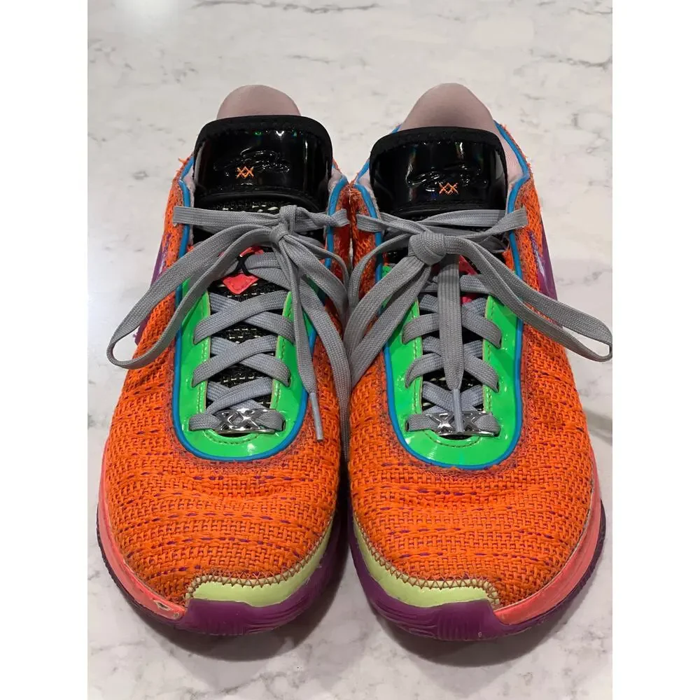 Nike Youth LeBron 20 Chosen 1 Pink Diamond Collection Sneakers Size‎ 5.5Y Orange